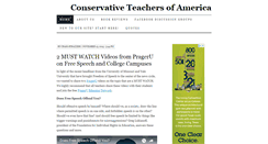 Desktop Screenshot of conservativeteachersofamerica.com