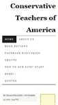 Mobile Screenshot of conservativeteachersofamerica.com