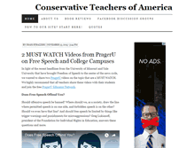 Tablet Screenshot of conservativeteachersofamerica.com